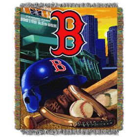 Red Sox OFFICIAL Major League Baseball; "Home Field Advantage" 48"x 60" Woven Tapestry Throw by The Northwest Company