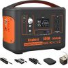 Portable Power Station 110V/600W 568Wh Lithium Battery Pure Sine Wave AC Outlet DC USB Solar Generator Supply for Emergency Outdoor Travel Camping Fis