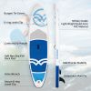 inflatable paddle board 10'6 including isup paddle, paddleboard backpack, pump, leash