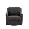 Large swivel chair, upholstered armchair, modern chair, skin-friendly gradient color linen fabric, comfortable to sit. Suitable for reception living r