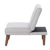 Comfy Mini Couches, Small Recliner Futon Chair with Adjustable Backrest, Armless Living Room Couch for Small Space, Bedroom, Home