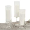 DIY Wedding Koyal Wholesale Pillar Candle Hurricane Pedestal Holders, Tall Glass Pedestal Candle Holders Centerpiece, Wedding Glass Stem Hurricanes Se