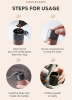 Hand-held coffee bean grinder. (30g, classic European / multi-gear grinding control / anti-slip silicone ring)