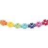 Way to Celebrate! Pastel Tissue Garland 1Ct 72" Multicolor Party Decoration