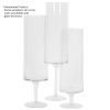 DIY Wedding Koyal Wholesale Pillar Candle Hurricane Pedestal Holders, Tall Glass Pedestal Candle Holders Centerpiece, Wedding Glass Stem Hurricanes Se