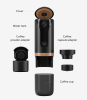 Italian car coffee machine. (Capsule (Nestle) + coffee powder 2 in one, exquisite and classic, wireless charging 52 times / cup, 2400 mAh lithium capa