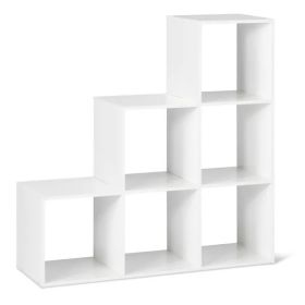 11" 3-2-1 Cube Organizer Shelf (Color: White)