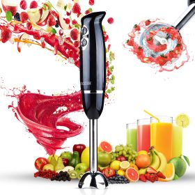 5 Core Handheld Blender, Electric Hand Blender 8-Speed 500W, Immersion Hand Held Blender Stick with Food Grade Stainless Steel Blades for Perfect Smoo (size: Black Stick)