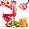 5 Core Handheld Blender, Electric Hand Blender 8-Speed 500W, Immersion Hand Held Blender Stick with Food Grade Stainless Steel Blades for Perfect Smoo