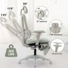 Ergonomic Mesh Office Chair with 2D Adjustable Armrest,High Back Desk Computer Chair,Ergonomic Office Chair with Wheels for Home & Office