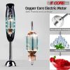 5 Core Handheld Blender, Electric Hand Blender 8-Speed 500W, Immersion Hand Held Blender Stick with Food Grade Stainless Steel Blades for Perfect Smoo