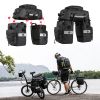 Bike Bag Bike Pannier Bag Set, for Bicycle Cargo Rack Saddle Bag Shoulder Bag Laptop Pannier Rack Bicycle Bag Professional Cycling Accessories 3 in 1-