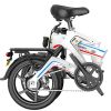 20'K6 Electric Bike for Adults; Ebike with 500W Motor 48V 10AH/12.8Ah Battery;  E Bikes Shimano 7-Speed and Dual Shock Absorber Folding Electric Road